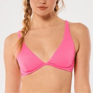 Hollister ribbed high apex underwire bikini top